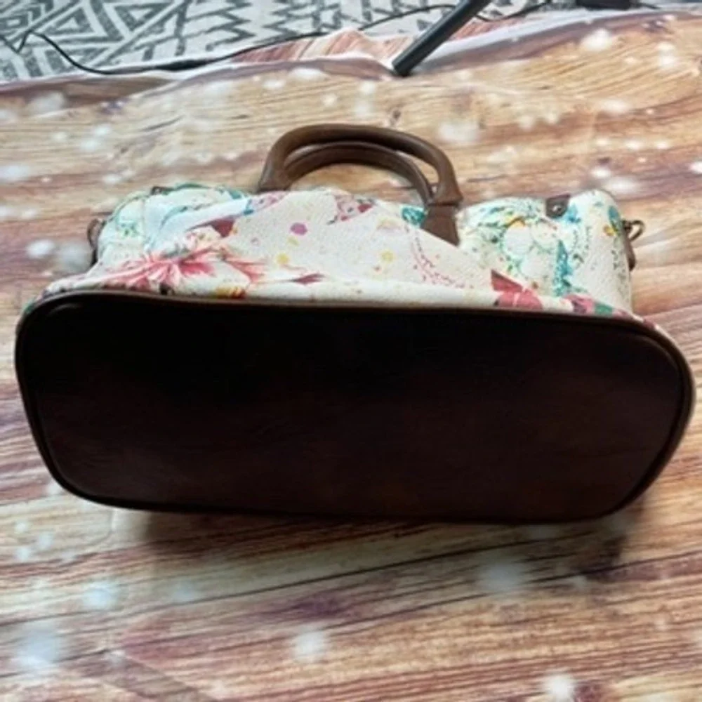 Desigual Floral Watercolor Satchel Handbag‎ 20WAXPX5 Crossbody Bag Aksesoris Tas